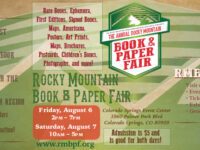 Rocky Mountain Book & Paper Fair: Organization Announces Venue Change to Colorado Springs for 2021