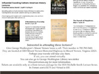 George Washington’s Mount Vernon Lecture Series